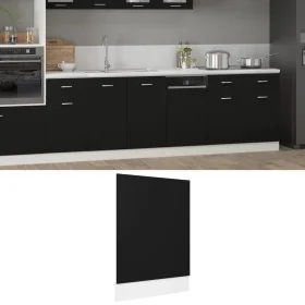Panel para lavavajillas “Lyon” madera contrachapada negro von , Küchenschränke - Ref: Foro24-802555, Preis: 35,47 €, Rabatt: %