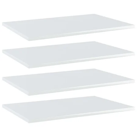 Estante estantería 4uds contrachapada blanco brillo 60x40x1,5cm von , Regale - Ref: Foro24-805260, Preis: 42,37 €, Rabatt: %