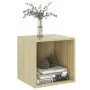 Armario de pared 2 uds madera contrachapada roble 37x37x37 cm by , Shelves and shelves - Ref: Foro24-805454, Price: 60,44 €, ...