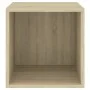 Armario de pared 2 uds madera contrachapada roble 37x37x37 cm by , Shelves and shelves - Ref: Foro24-805454, Price: 60,44 €, ...