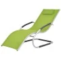 Tumbona con cojín aluminio y textilene verde de , Tumbonas - Ref: Foro24-47780, Precio: 102,43 €, Descuento: %