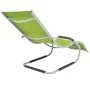 Tumbona con cojín aluminio y textilene verde de , Tumbonas - Ref: Foro24-47780, Precio: 102,43 €, Descuento: %