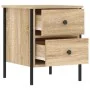 Mesita de noche madera de ingeniería roble Sonoma 40x42x50 cm de , Mesitas de noche - Ref: Foro24-825985, Precio: 66,54 €, De...