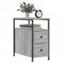 Mesita de noche madera de ingeniería gris Sonoma 30x60x60 cm de , Mesitas de noche - Ref: Foro24-826069, Precio: 59,81 €, Des...