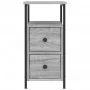 Mesita de noche madera de ingeniería gris Sonoma 30x60x60 cm de , Mesitas de noche - Ref: Foro24-826069, Precio: 59,81 €, Des...