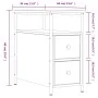Mesita de noche madera de ingeniería gris Sonoma 30x60x60 cm de , Mesitas de noche - Ref: Foro24-826069, Precio: 59,81 €, Des...
