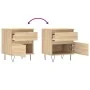 Mesitas noche 2 uds madera ingeniería roble Sonoma 40x35x50 cm by , Nightstands - Ref: Foro24-830675, Price: 73,34 €, Discoun...