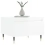 Mesa de centro madera de ingeniería blanco brillo 50x46x35 cm de , Mesas de centro - Ref: Foro24-830848, Precio: 40,16 €, Des...