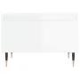 Mesa de centro madera de ingeniería blanco brillo 50x46x35 cm de , Mesas de centro - Ref: Foro24-830848, Precio: 40,16 €, Des...
