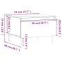 Mesa de centro madera de ingeniería blanco brillo 50x46x35 cm de , Mesas de centro - Ref: Foro24-830848, Precio: 40,16 €, Des...