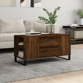 Mesa de centro madera de ingeniería marrón roble 102x44,5x50 cm by , Coffee table - Ref: Foro24-831011, Price: 91,10 €, Disco...