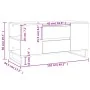 Mesa de centro madera de ingeniería marrón roble 102x44,5x50 cm by , Coffee table - Ref: Foro24-831011, Price: 91,10 €, Disco...