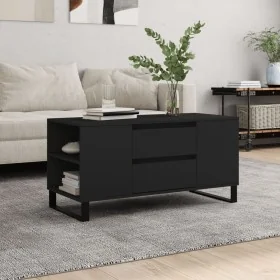 Mesa de centro madera de ingeniería negro 102x44,5x50 cm by , Coffee table - Ref: Foro24-831005, Price: 95,06 €, Discount: %