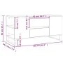 Mesa de centro madera de ingeniería negro 102x44,5x50 cm de , Mesas de centro - Ref: Foro24-831005, Precio: 95,06 €, Descuent...