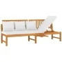 vidaxL Sofá cama con cojín madera maciza acacia crema 200x60x75 cm von , Betten im Freien - Ref: Foro24-312144, Preis: 334,29...