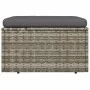 Reposapiés de jardín con cojín ratán sintético gris 55x55x30 cm von , Outdoor-Sofas - Ref: Foro24-318668, Preis: 89,31 €, Rab...
