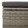 Reposapiés de jardín con cojín ratán sintético gris 55x55x30 cm von , Outdoor-Sofas - Ref: Foro24-318668, Preis: 89,31 €, Rab...