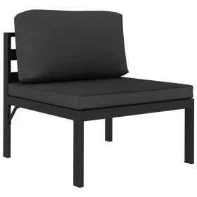 Sofá modular central con cojines aluminio antracita von , Modulare Sofas für den Außenbereich - Ref: Foro24-49240, Preis: 174...