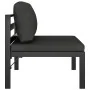 Sofá modular central con cojines aluminio antracita by , Modular outdoor sofas - Ref: Foro24-49240, Price: 174,88 €, Discount: %