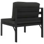 Sofá modular central con cojines aluminio antracita by , Modular outdoor sofas - Ref: Foro24-49240, Price: 174,88 €, Discount: %