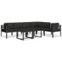 Sofá modular central con cojines aluminio antracita by , Modular outdoor sofas - Ref: Foro24-49240, Price: 174,88 €, Discount: %