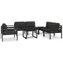 Sofá modular central con cojines aluminio antracita by , Modular outdoor sofas - Ref: Foro24-49240, Price: 174,88 €, Discount: %