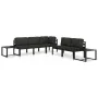 Sofá modular central con cojines aluminio antracita by , Modular outdoor sofas - Ref: Foro24-49240, Price: 174,88 €, Discount: %