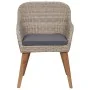 Sillas de jardín con cojines 2 unidades ratán sintético marrón by , Garden chairs - Ref: Foro24-44156, Price: 216,67 €, Disco...