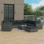 Set de muebles de jardín 8 pzas y cojines ratán sintético gris by , Garden sets - Ref: Foro24-46767, Price: 893,50 €, Discoun...