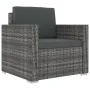 Set de muebles de jardín 8 pzas y cojines ratán sintético gris by , Garden sets - Ref: Foro24-46767, Price: 893,50 €, Discoun...