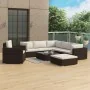 Set muebles de jardín 8 piezas y cojines ratán sintético marrón by , Garden sets - Ref: Foro24-46765, Price: 855,01 €, Discou...