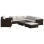 Set muebles de jardín 8 piezas y cojines ratán sintético marrón by , Garden sets - Ref: Foro24-46765, Price: 855,01 €, Discou...