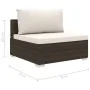 Set muebles de jardín 8 piezas y cojines ratán sintético marrón by , Garden sets - Ref: Foro24-46765, Price: 855,01 €, Discou...