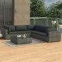 Set de muebles de jardín 6 pzas y cojines ratán sintético gris de , Conjuntos de jardín - Ref: Foro24-46771, Precio: 725,42 €...