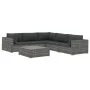 Set de muebles de jardín 6 pzas y cojines ratán sintético gris de , Conjuntos de jardín - Ref: Foro24-46771, Precio: 725,42 €...