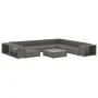 Set de muebles de jardín 10 pzas y cojines ratán sintético gris de , Conjuntos de jardín - Ref: Foro24-46816, Precio: 902,50 ...