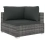 Set de muebles de jardín 10 pzas y cojines ratán sintético gris de , Conjuntos de jardín - Ref: Foro24-46816, Precio: 902,50 ...