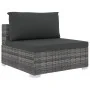 Set de muebles de jardín 10 pzas y cojines ratán sintético gris de , Conjuntos de jardín - Ref: Foro24-46816, Precio: 902,50 ...