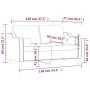 Sofá de 2 plazas con cojines tela rojo tinto 120 cm by , Sofas - Ref: Foro24-3200843, Price: 216,07 €, Discount: %