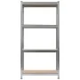 Estantería de acero y MDF 80x40x160 cm plateado von , Industrieregale - Ref: Foro24-144266, Preis: 58,26 €, Rabatt: %