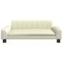 Cama para perros de cuero sintético crema 90x53x30 cm by , Beds for dogs - Ref: Foro24-171853, Price: 86,74 €, Discount: %