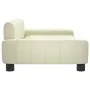 Cama para perros de cuero sintético crema 90x53x30 cm by , Beds for dogs - Ref: Foro24-171853, Price: 86,74 €, Discount: %