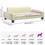 Cama para perros de cuero sintético crema 90x53x30 cm by , Beds for dogs - Ref: Foro24-171853, Price: 86,74 €, Discount: %