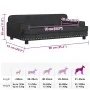 Cama para perros de terciopelo negro 90x53x30 cm by , Beds for dogs - Ref: Foro24-171872, Price: 111,86 €, Discount: %