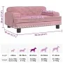 Cama para perros de terciopelo rosa 70x45x30 cm von , Betten für Hunde - Ref: Foro24-171885, Preis: 70,56 €, Rabatt: %
