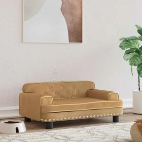 Cama para perros de terciopelo marrón 70x45x30 cm by , Beds for dogs - Ref: Foro24-171887, Price: 86,68 €, Discount: %