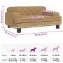 Cama para perros de terciopelo marrón 70x45x30 cm von , Betten für Hunde - Ref: Foro24-171887, Preis: 86,68 €, Rabatt: %