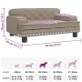 Cama para perros de cuero sintético color capuchino 70x45x30 cm von , Betten für Hunde - Ref: Foro24-171893, Preis: 72,93 €, ...