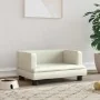 Cama para perros de cuero sintético crema 60x40x30 cm de , Camas para perros - Ref: Foro24-171914, Precio: 68,18 €, Descuento: %