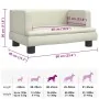 Cama para perros de cuero sintético crema 60x40x30 cm de , Camas para perros - Ref: Foro24-171914, Precio: 68,18 €, Descuento: %
